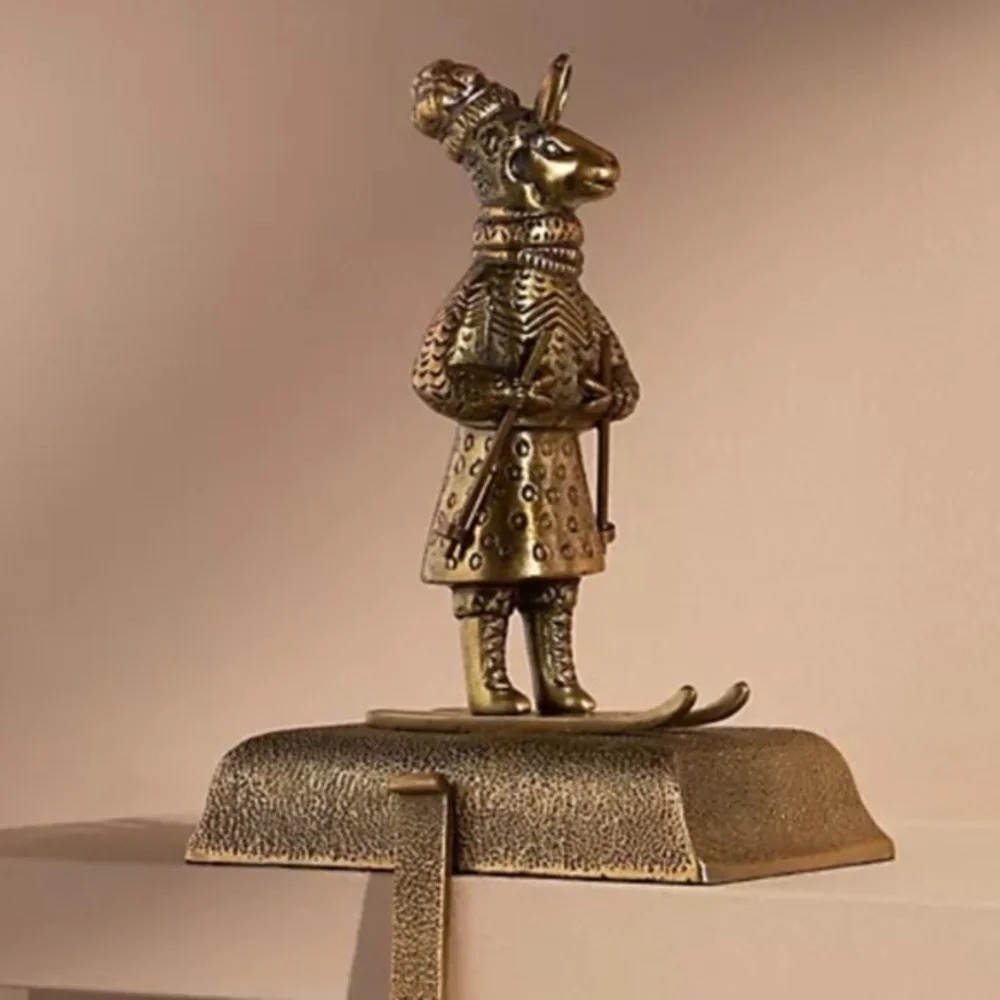 Anthropologie Bronze Wilma Stocking Holder